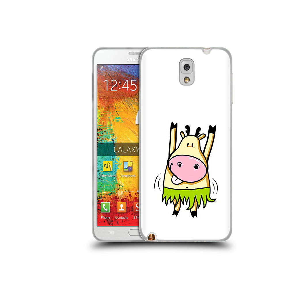 

Чехол MyPads Tocco для Samsung Galaxy Note 3 Веселая корова, Прозрачный, Tocco