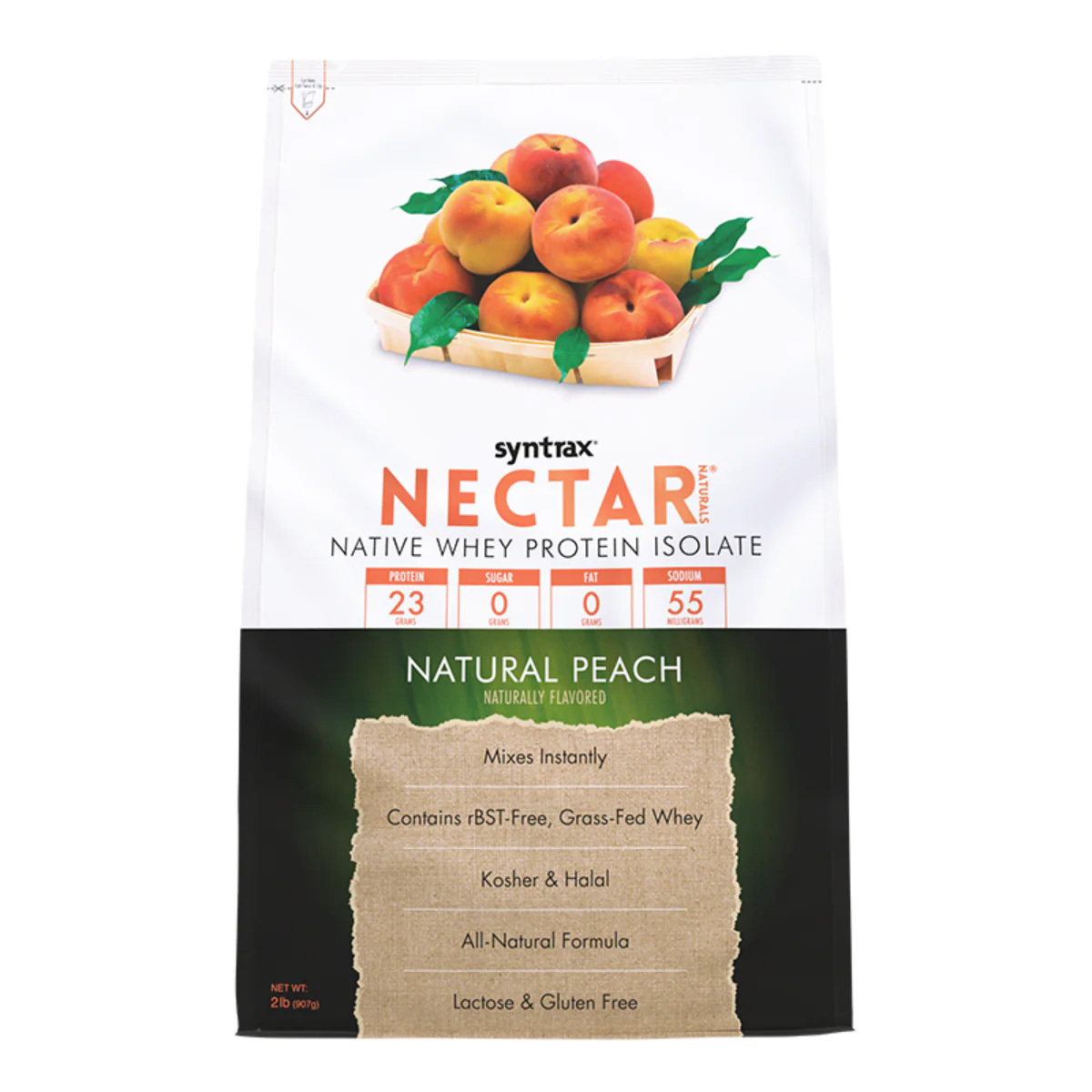 Протеин Syntrax Nectar Natural, 907 г, peach