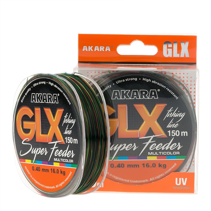 

AKARA Леска монофильная AKARA GLX SUPER FEEDER (GLX-SF-MC-150-040 (150 м 0,4мм) ), Разноцветный