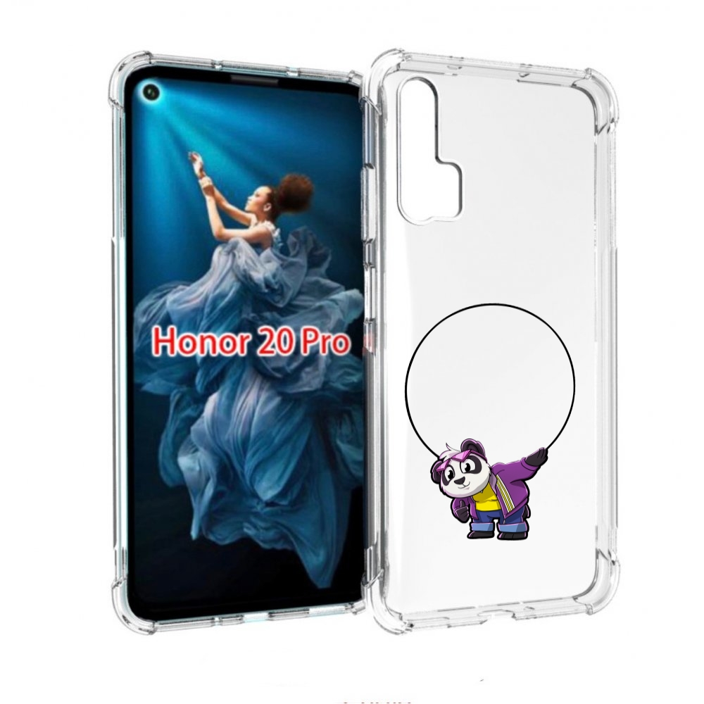 

Чехол бампер MyPads панда-с-обручем для Honor 20 Pro противоударный, Прозрачный, Tocco