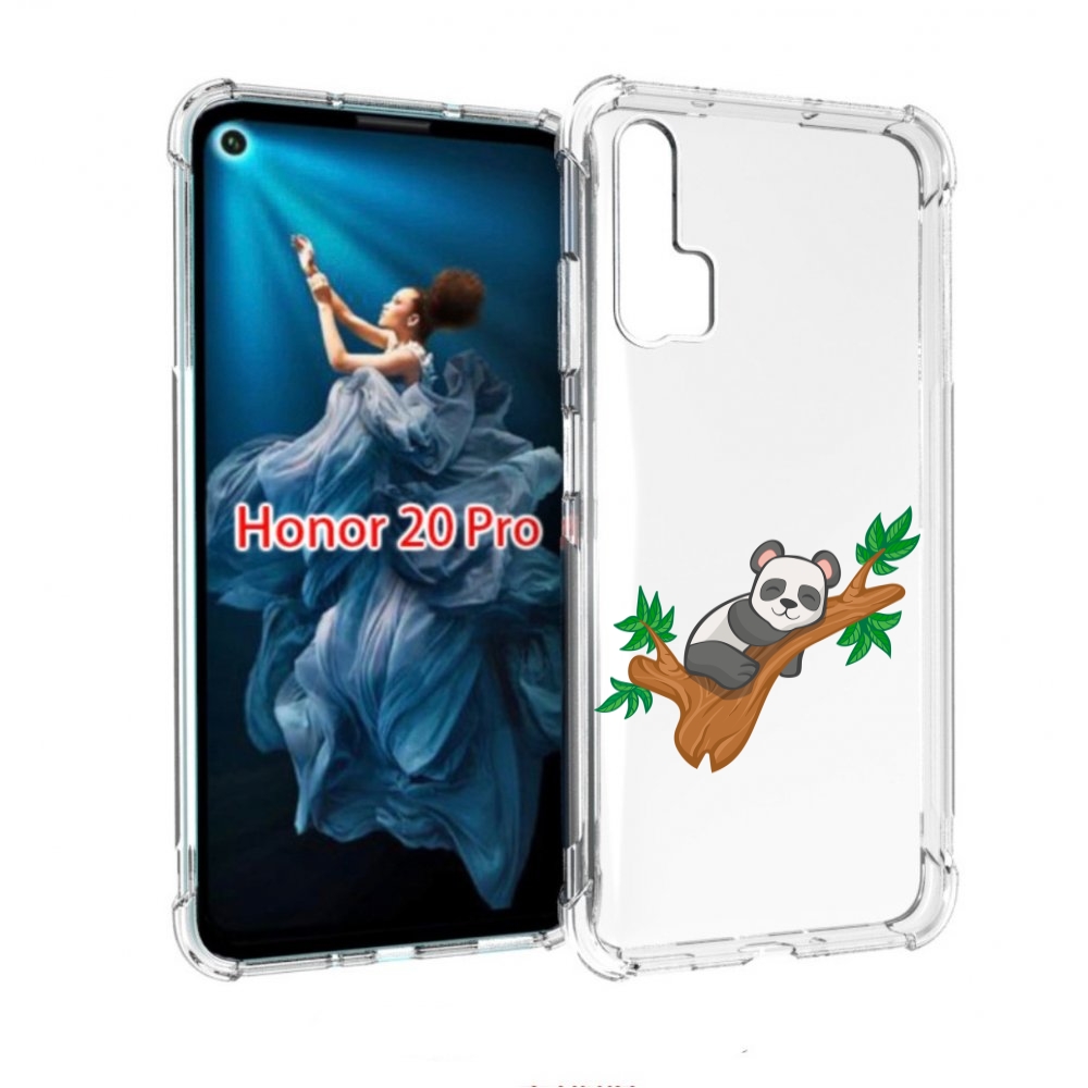 

Чехол бампер MyPads панда-на-деревце для Honor 20 Pro противоуда, Прозрачный, Tocco