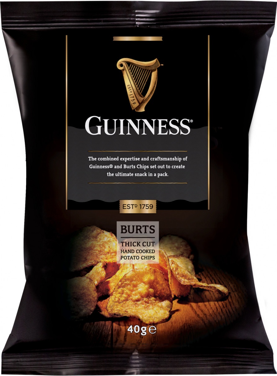 Чипсы BURTS Guinness Original 42 гр Упаковка 20 шт