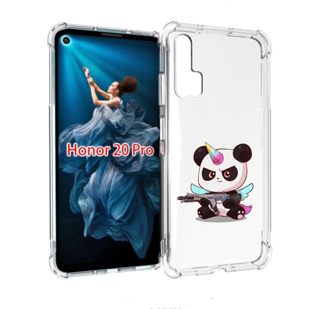 

Чехол бампер MyPads панда-единорог детский для Honor 20 Pro прот, Прозрачный, Tocco
