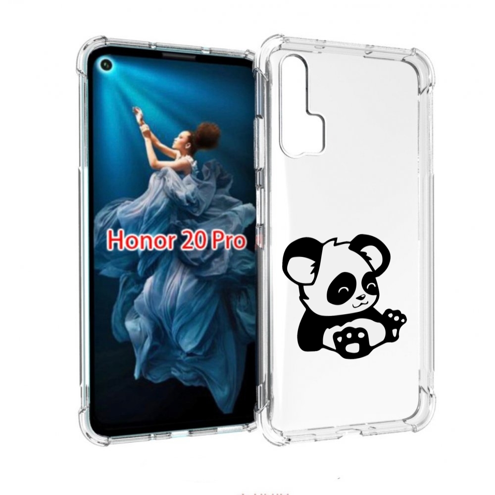 

Чехол бампер MyPads панда-детеныш детский для Honor 20 Pro проти, Прозрачный, Tocco