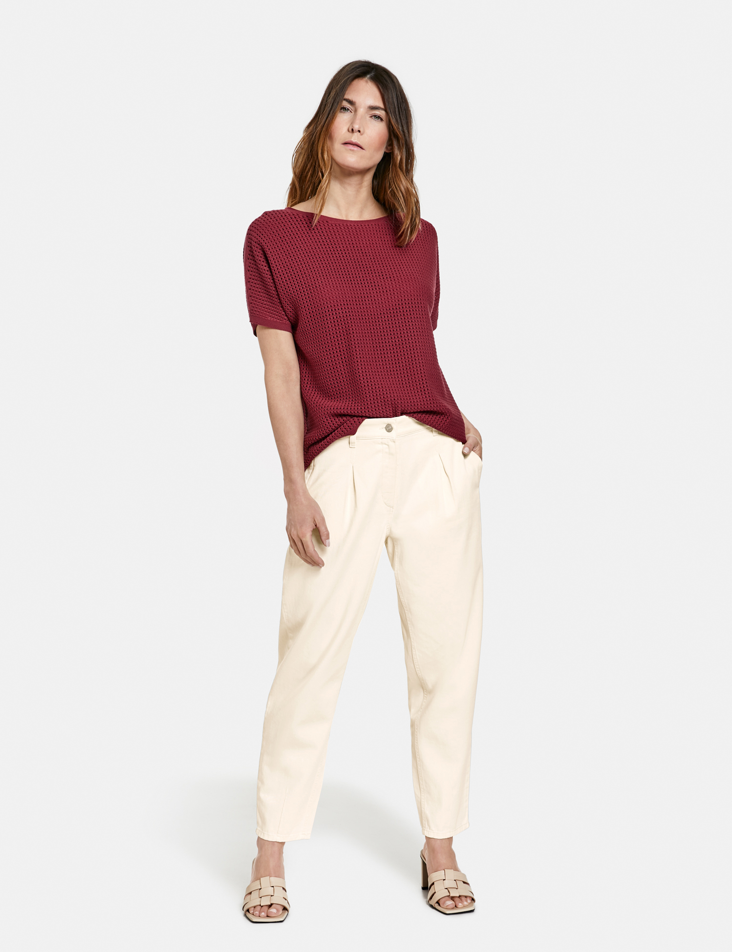 

Джинсы женские Gerry Weber 622099-66922-90144- белые 42R, 622099-66922-90144-