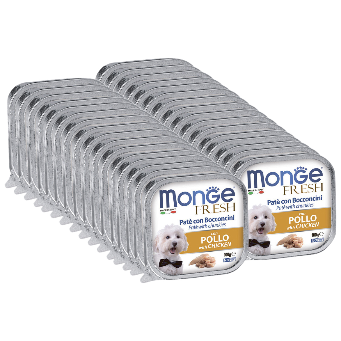 

Консервы для собак Monge Fresh, курица, 32шт по 100г, Fresh
