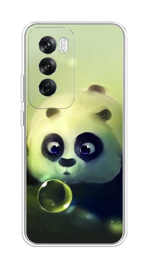 

Чехол на Oppo Reno 12 "Малыш панды", Зеленый;черный;серый, 2517450-1