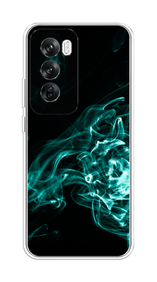 

Чехол на Oppo Reno 12 "Дым", Бирюзовый;черный;голубой, 2517450-1