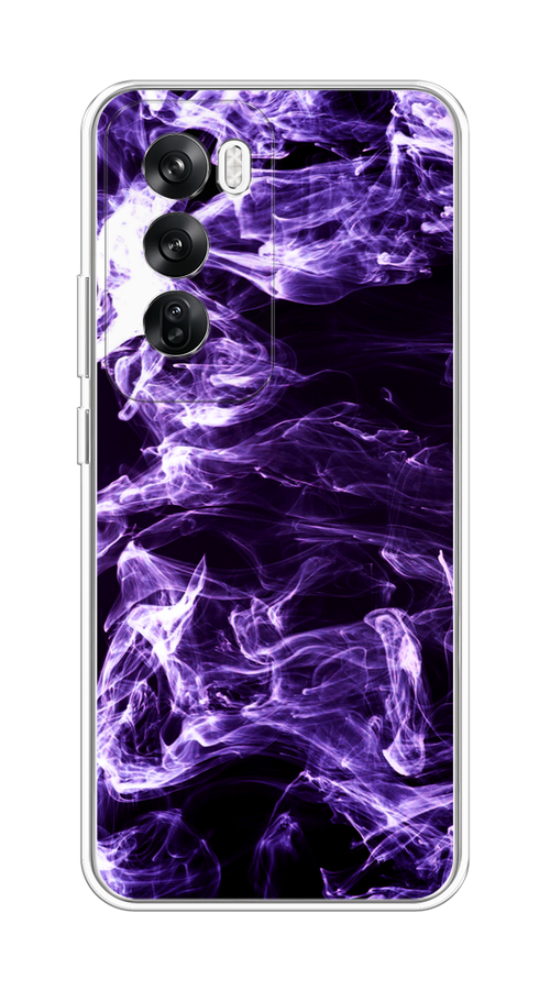 

Чехол на Oppo Reno 12 "Фиолетовый дым", Фиолетовый;белый;черный, 2517450-1