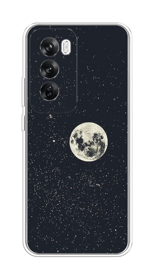

Чехол на Oppo Reno 12 "Полнолуние", Бордовый, 2517450-1