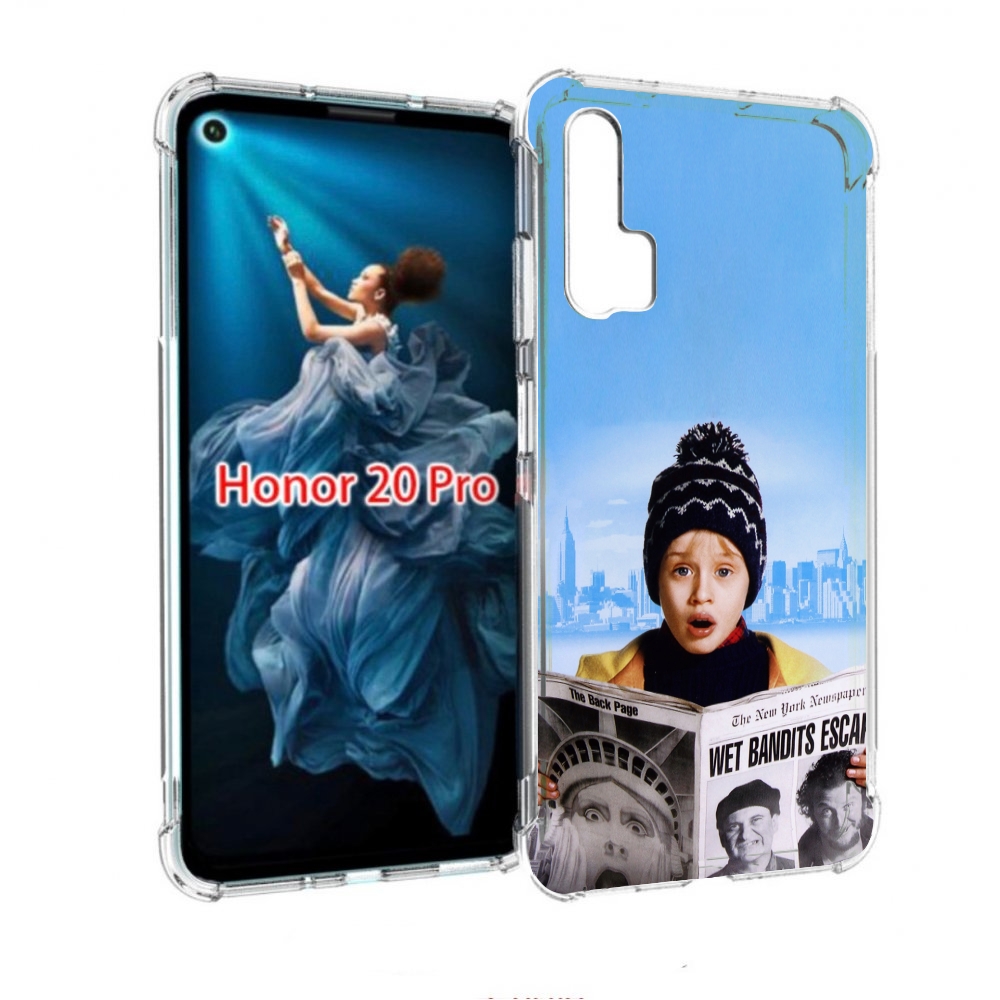 

Чехол бампер MyPads один-дома-детский для Honor 20 Pro противоуд, Прозрачный, Tocco