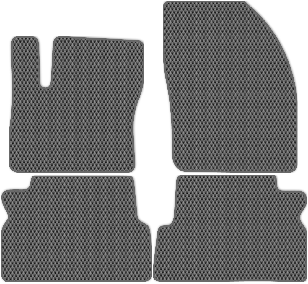 

Коврики ЭВА в салон для Ford C-Max (Mk1) 2003 - 2010, 4 шт. серый, темно-серый кант, 2103-S4NL-H