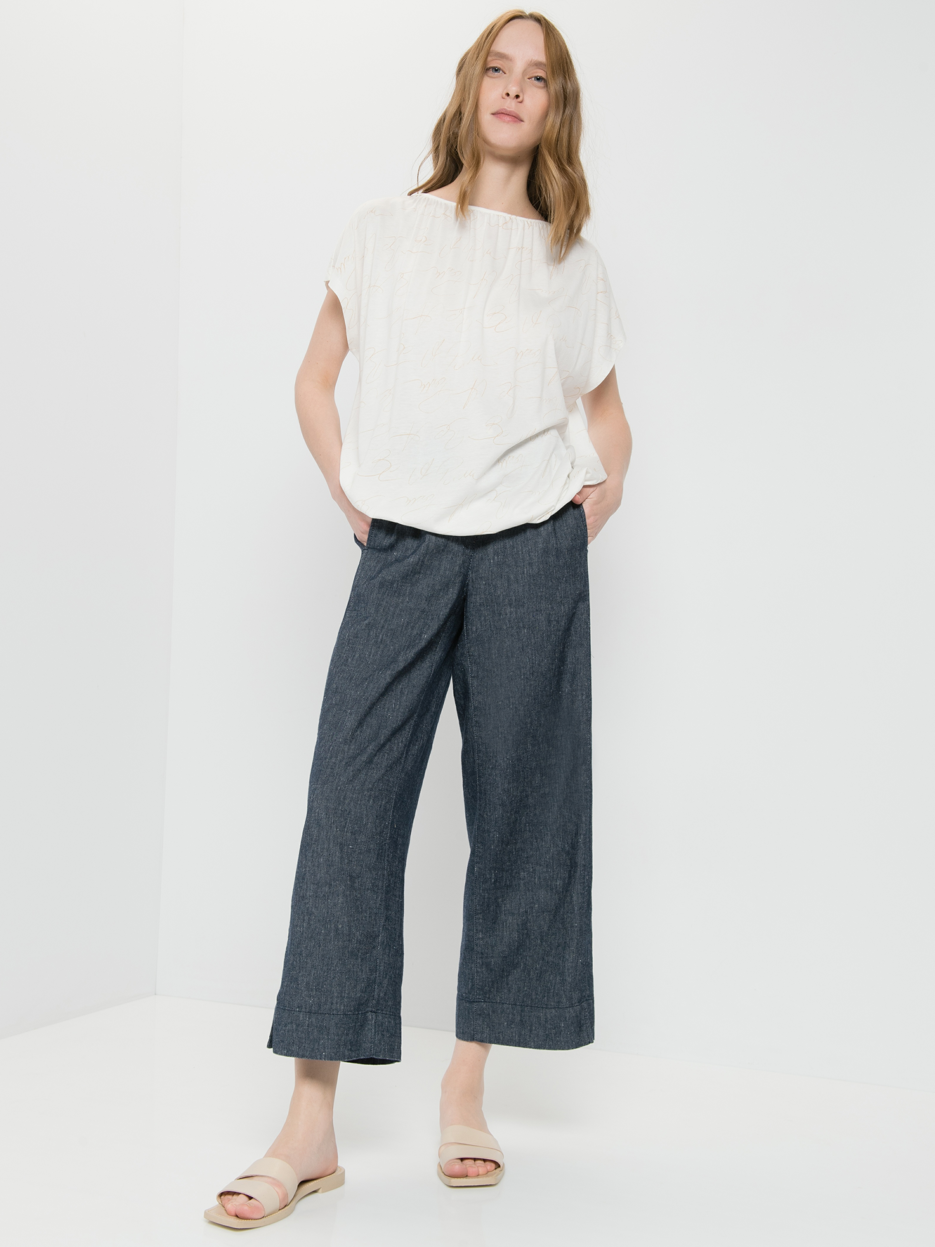 

Брюки женские Gerry Weber 622091-66228-808790- синие 46R, 622091-66228-808790-