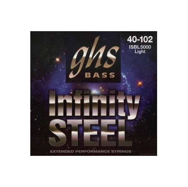 фото Ghs isbl5000 infinity steel light 40-102 - струны для бас-гитары, стальная обмотка с покры