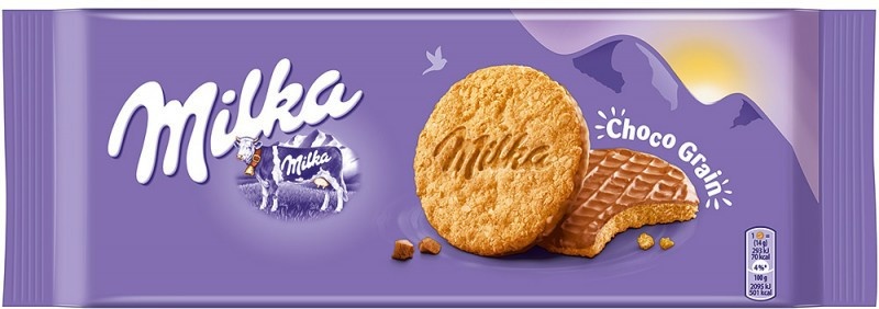 фото Milka grains cookies 126 грамм упаковка 20 шт