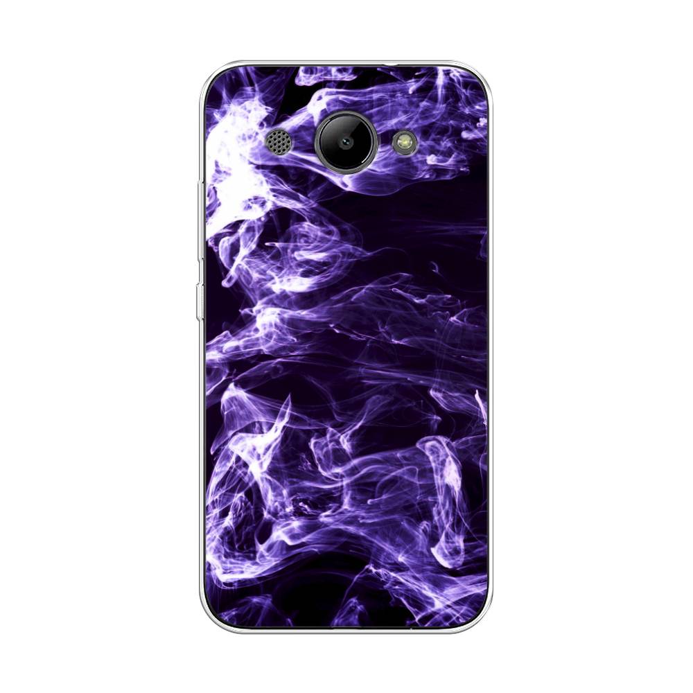 

Чехол на Huawei Y3 2018 "Фиолетовый дым", Фиолетовый;белый;черный, 65850-3