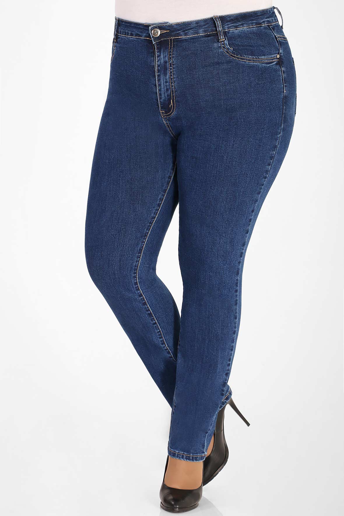 

Джинсы женские AlmondShop М-12 8253.С1 синие 60 RU, М-12 8253.С1