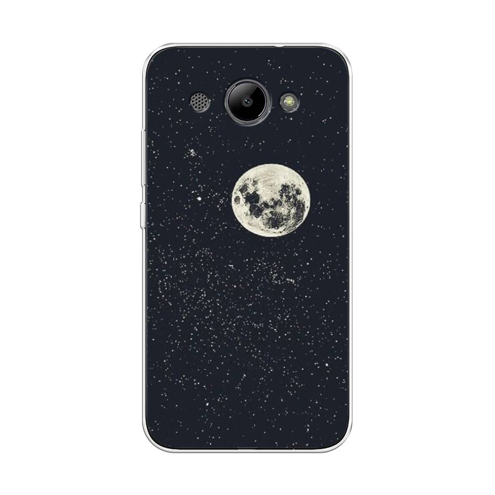

Чехол на Huawei Y3 2018 "Полнолуние", Красный, 65850-2