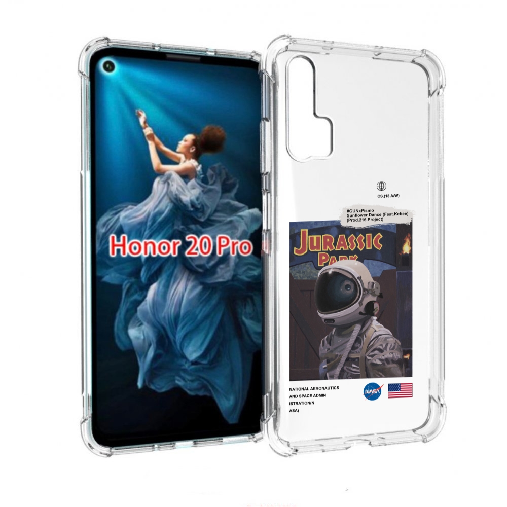 

Чехол бампер MyPads наса-в-юрском-парке для Honor 20 Pro противо, Прозрачный, Tocco