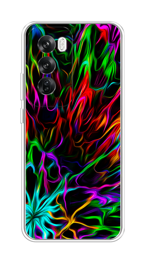 

Чехол на Oppo Reno 12 "Разноцветные разводы", Голубой;зеленый;оранжевый, 2517450-1