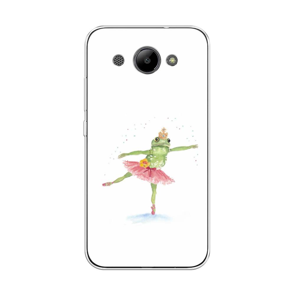 

Чехол на Huawei Y3 2018 "Лягушка-балерина", Зеленый, 65850-4
