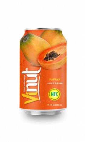 Напиток VINUT со вкусом Папайи 0,33 литра Упаковка 24 шт
