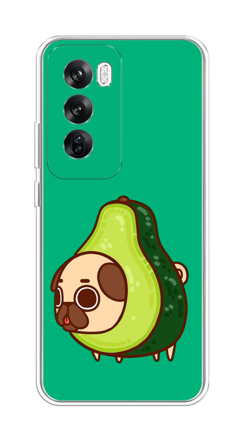 

Чехол на Oppo Reno 12 "Мопс авокадик", Зеленый, 2517450-1