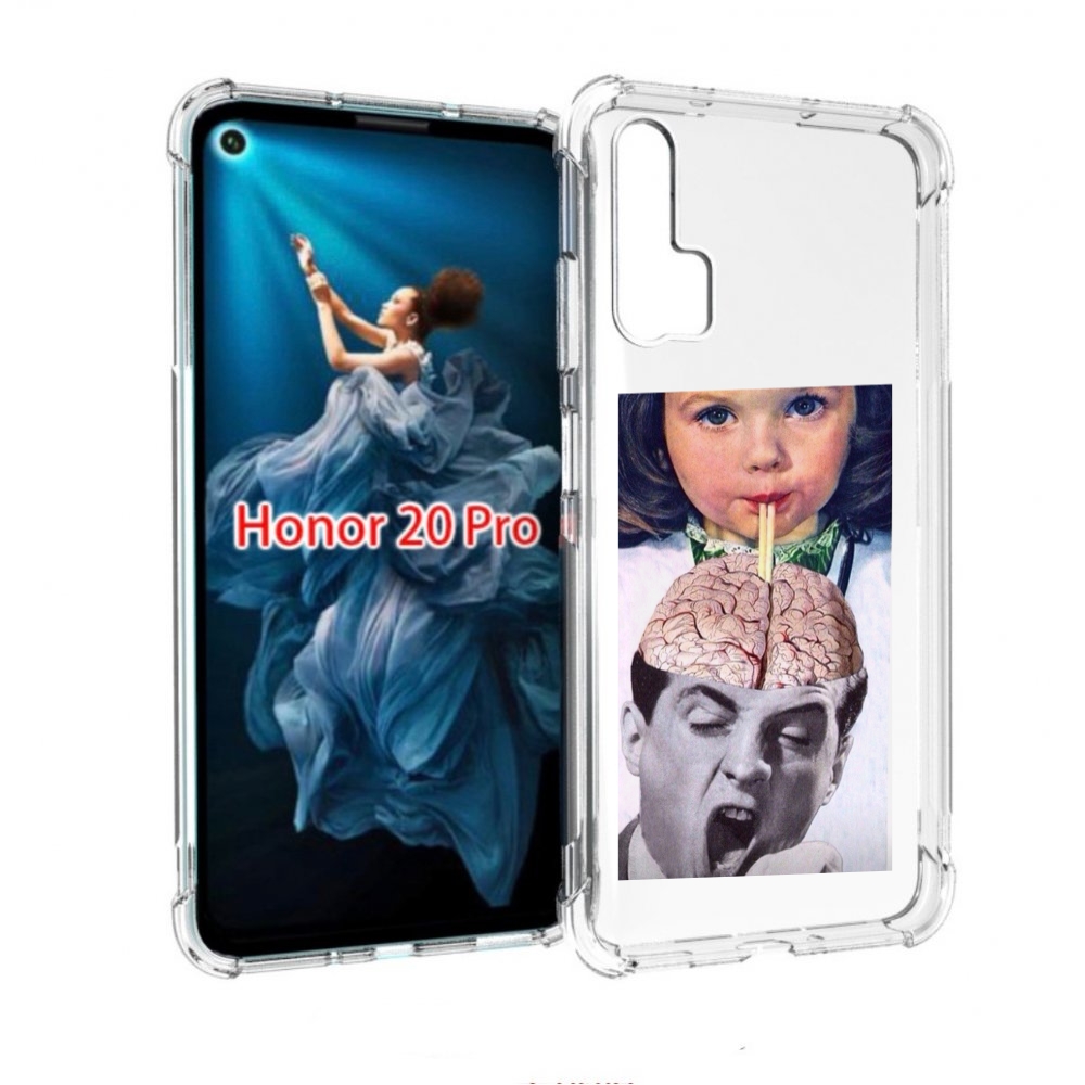 

Чехол бампер MyPads на-здоровье для Honor 20 Pro противоударный, Прозрачный, Tocco