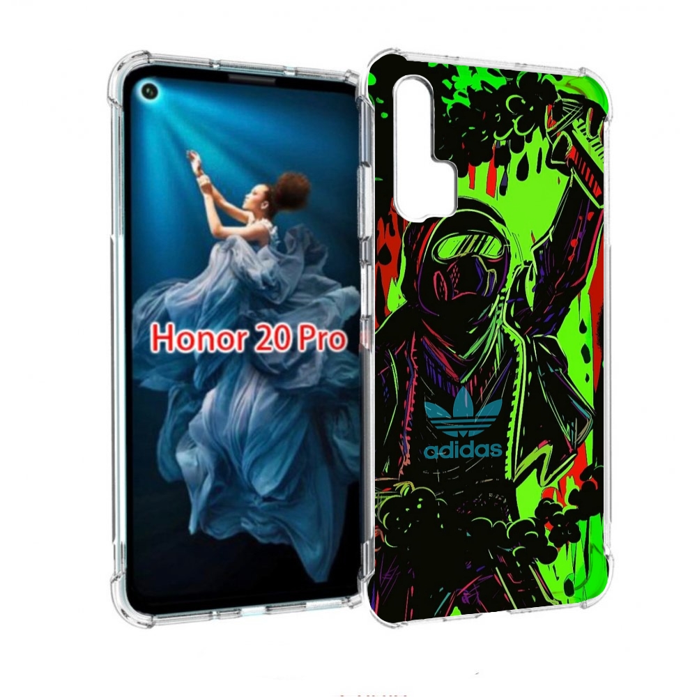 

Чехол бампер MyPads мужчина в красках адидас для Honor 20 Pro пр, Прозрачный, Tocco