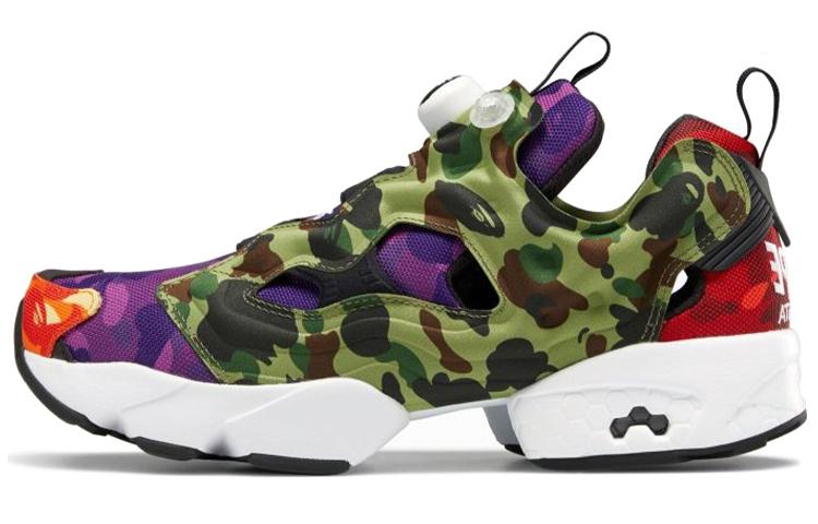 

Кроссовки унисекс Reebok A BATHING APE x Instapump Fury Multi-Camo хаки 36 EU, A BATHING APE x Instapump Fury Multi-Camo