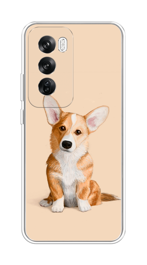 

Чехол на Oppo Reno 12 "Грустный Корги", Коричневый;бежевый, 2517450-1