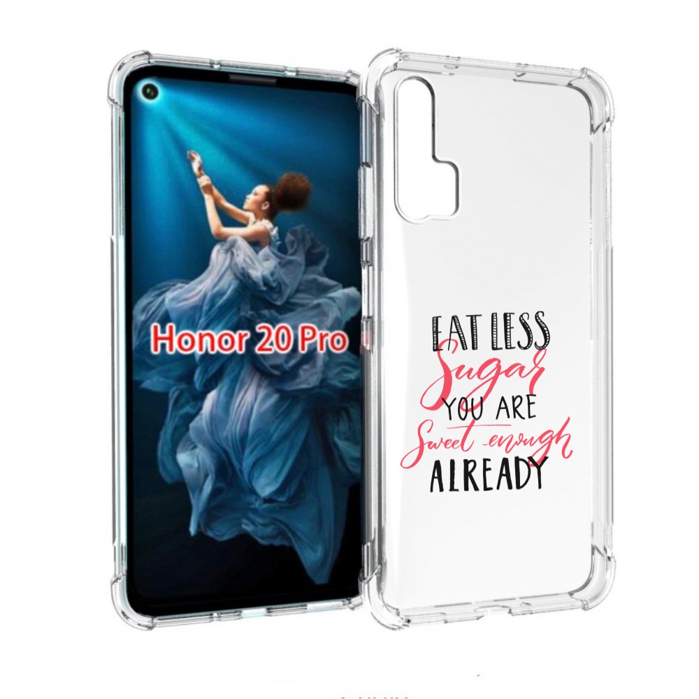

Чехол бампер MyPads мотивация-цитаты для Honor 20 Pro противоуда, Прозрачный, Tocco
