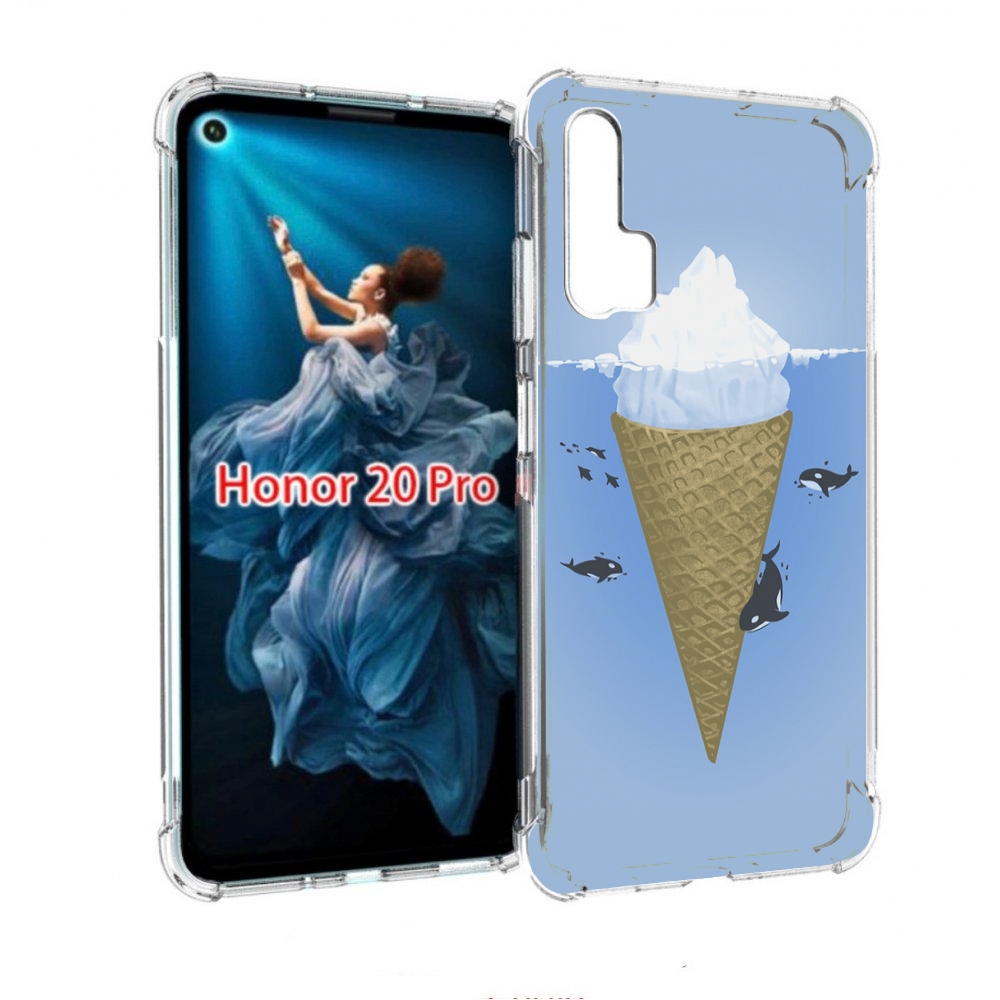 

Чехол бампер MyPads мороженное-у-косаток для Honor 20 Pro против, Прозрачный, Tocco
