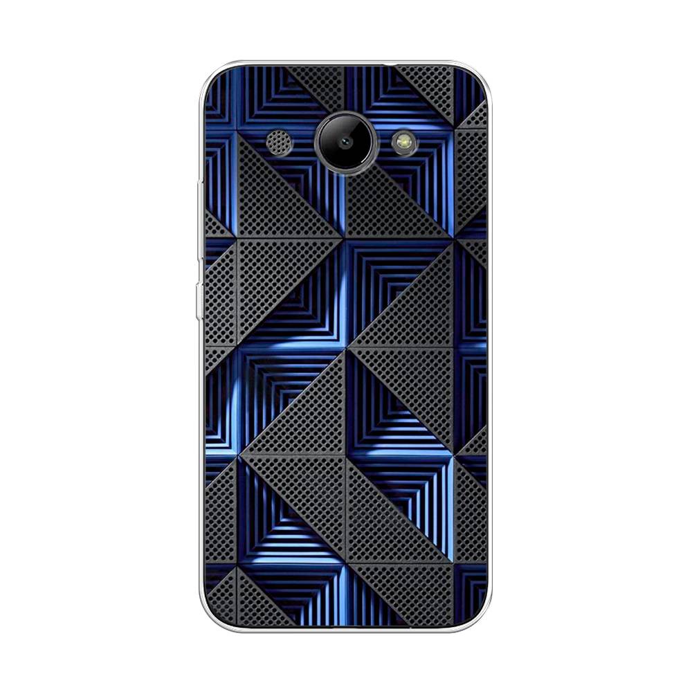 

Чехол на Huawei Y3 2018 "IBM", Серый;синий, 65850-3