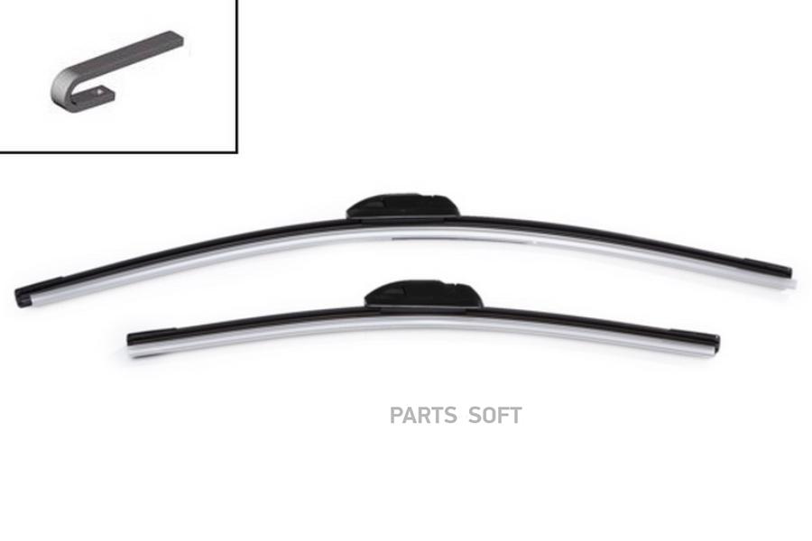 

STELLOX 201653SX 201 653-SX_щетки плоск. к-т! 550/22 +400/16 , Hook, бескаркасная\ Ford Fi