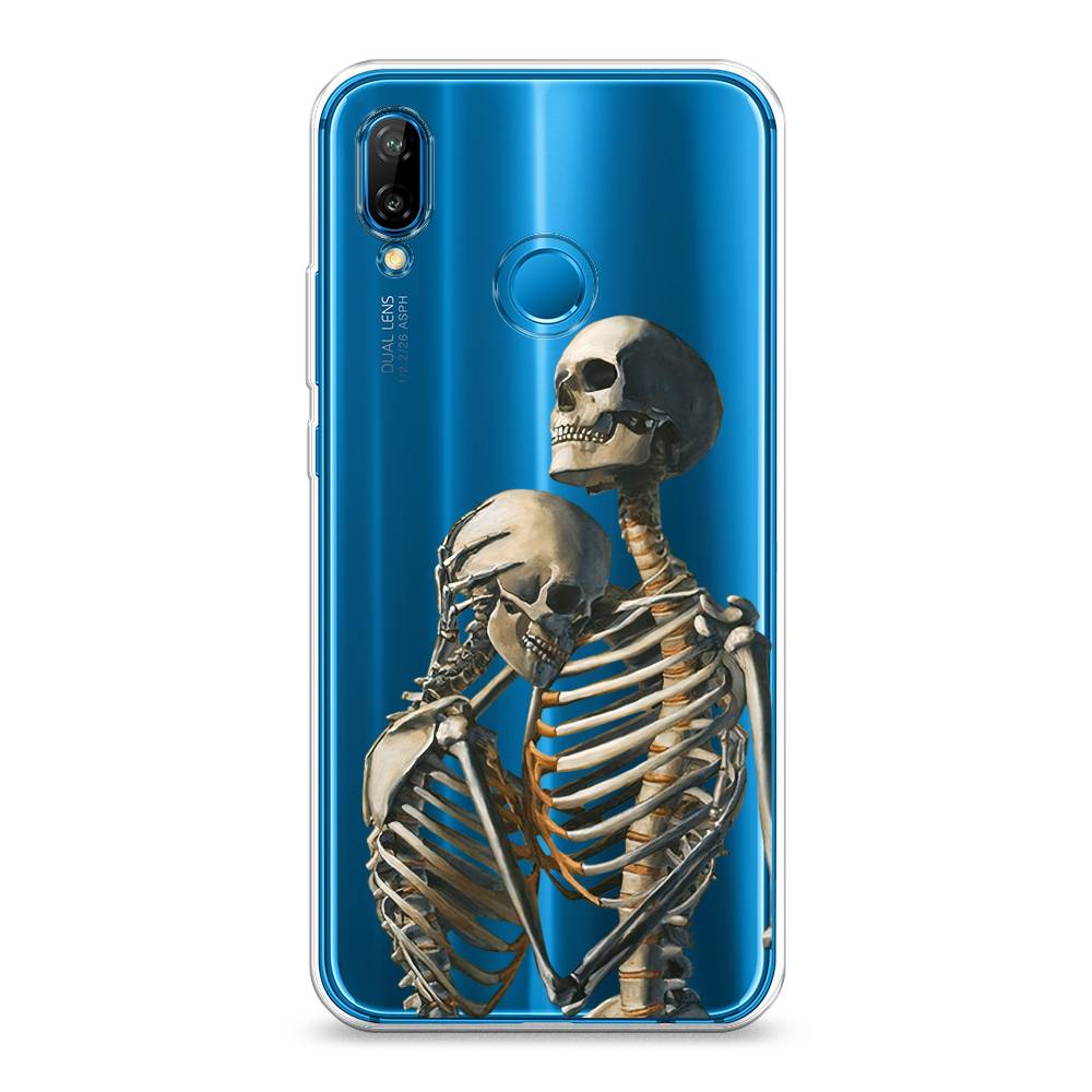 

Чехол на Huawei Nova 3E "I’m so sorry", Серый;бежевый;черный, 65650-4
