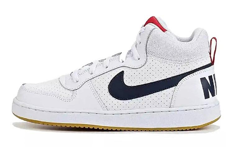 

Кеды унисекс Nike Court Borough Mid White Obsidian GS белые 38 EU, Белый, Court Borough Mid White Obsidian GS