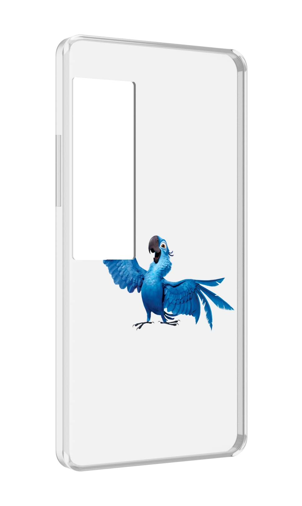 

Чехол MyPads голубой-попугайчик для Meizu Pro 7 Plus, Прозрачный, Tocco