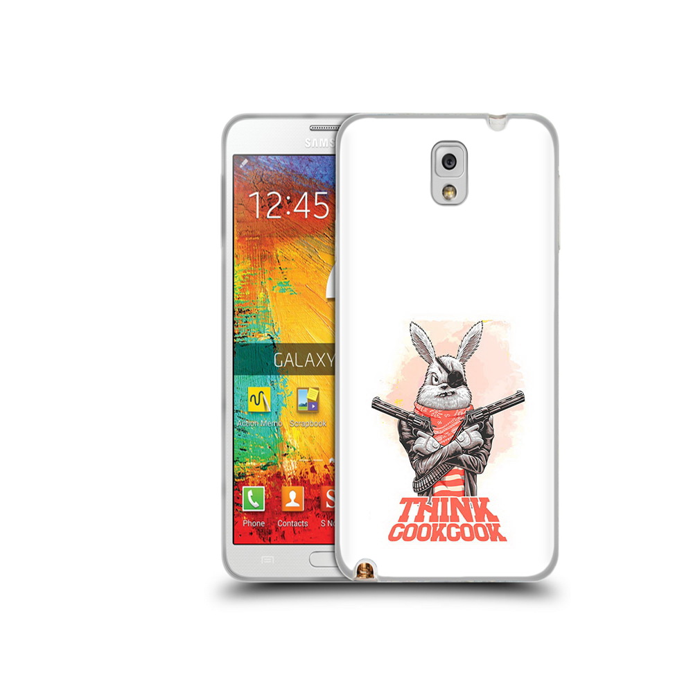 

Чехол MyPads Tocco для Samsung Galaxy Note 3 кролик пират, Прозрачный, Tocco