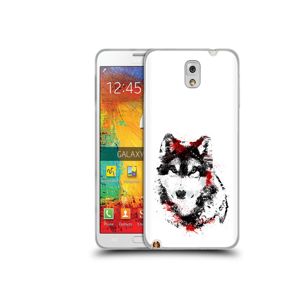 

Чехол MyPads Tocco для Samsung Galaxy Note 3 кровавый волк, Прозрачный, Tocco