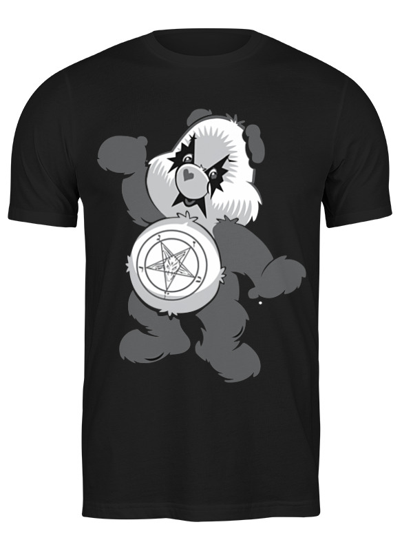 

Футболка унисекс Printio Мишка kiss черная 2XL, Черный, Мишка kiss