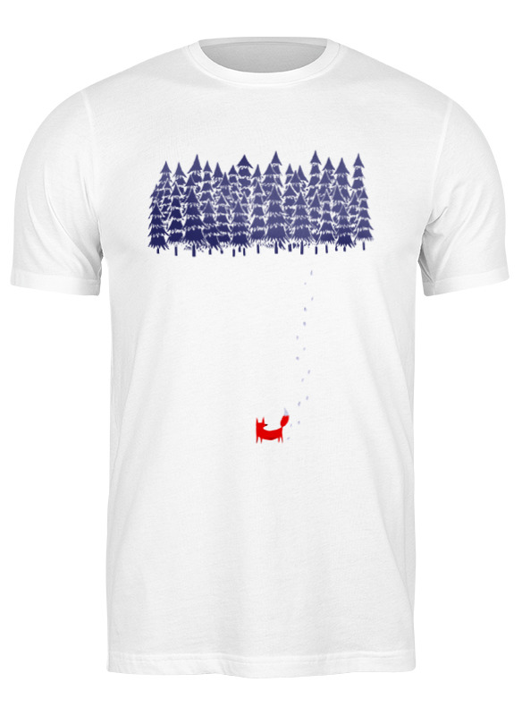 

Футболка мужская Printio Лиса в лесу белая 2XL, Белый, Лиса в лесу