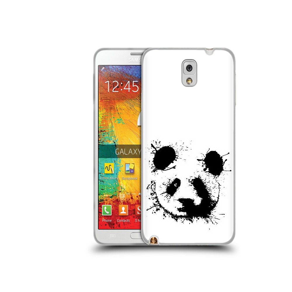 

Чехол MyPads Tocco для Samsung Galaxy Note 3 клякса-панда, Прозрачный, Tocco