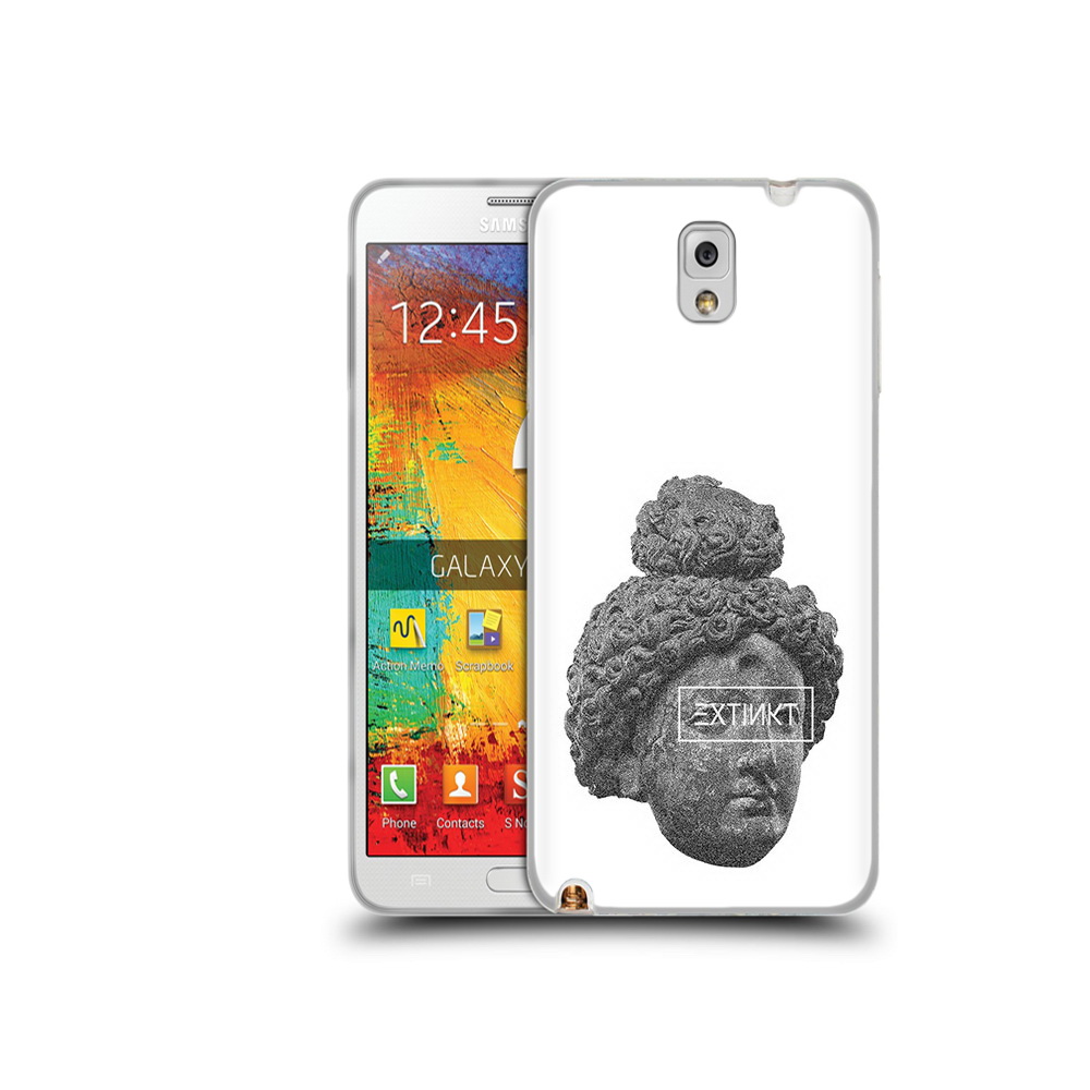 

Чехол MyPads Tocco для Samsung Galaxy Note 3 каменное лицо девушки, Прозрачный, Tocco