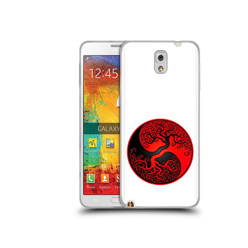 

Чехол MyPads Tocco для Samsung Galaxy Note 3 инь янь дерево, Прозрачный, Tocco