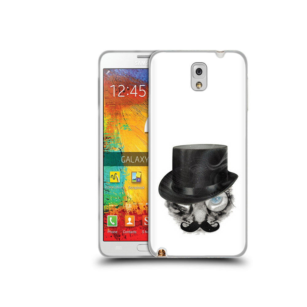 

Чехол MyPads Tocco для Samsung Galaxy Note 3 интелегентный кот, Прозрачный, Tocco