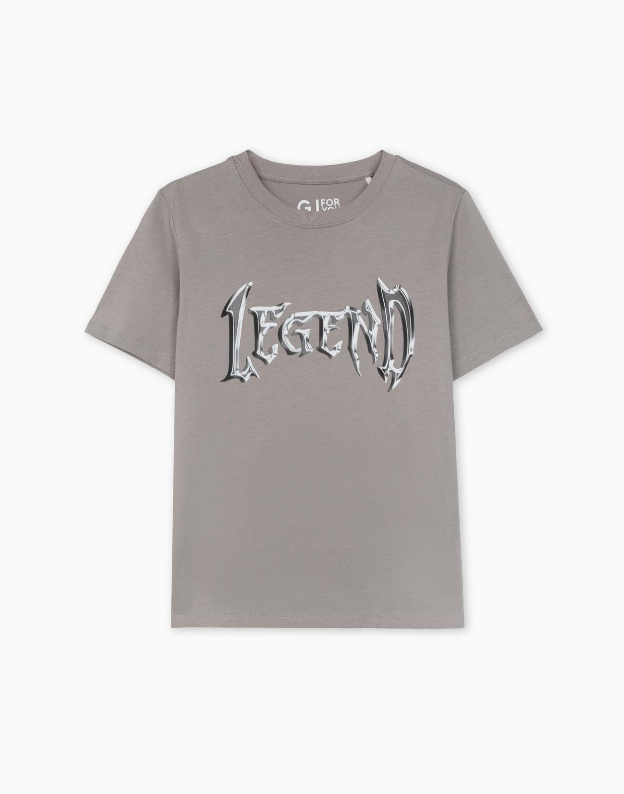 

Футболка для мальчика Gloria Jeans BKT015727 серый 6-8л/128, BKT015727