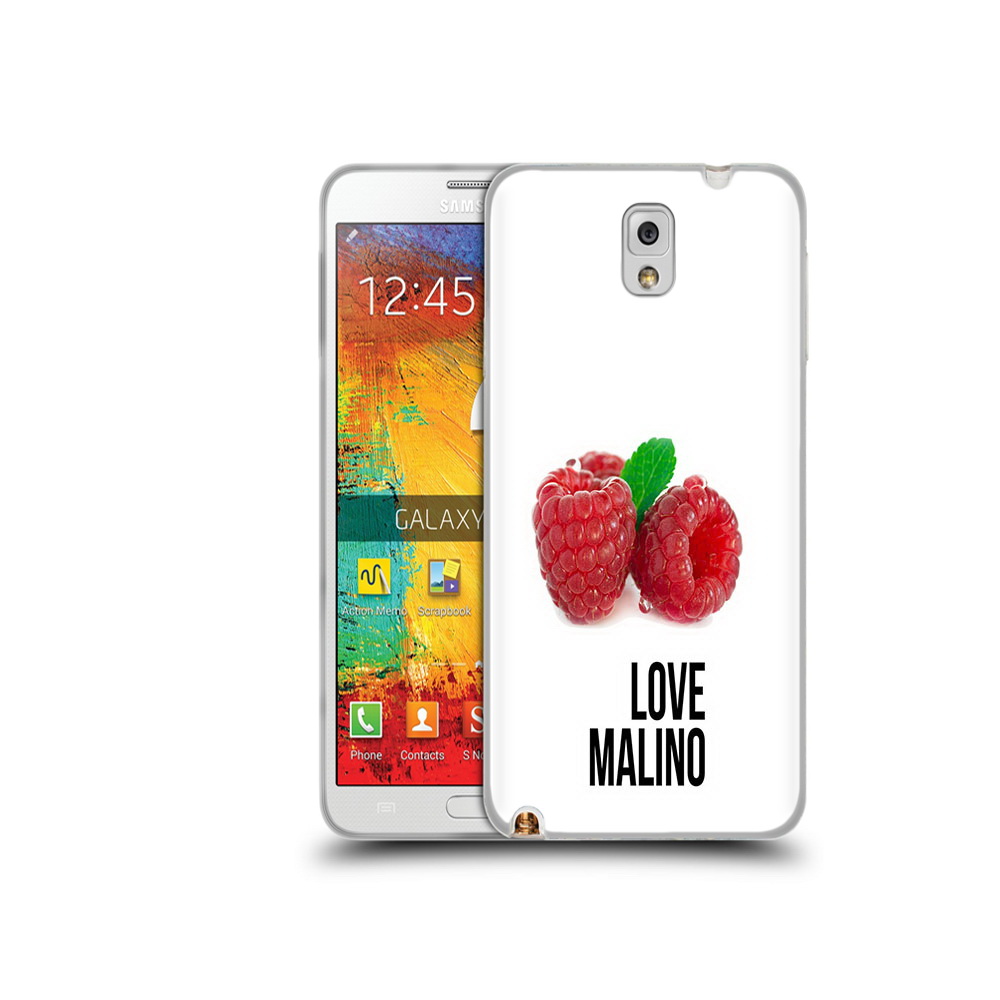 

Чехол MyPads Tocco для Samsung Galaxy Note 3 Бренд лове малино, Прозрачный, Tocco
