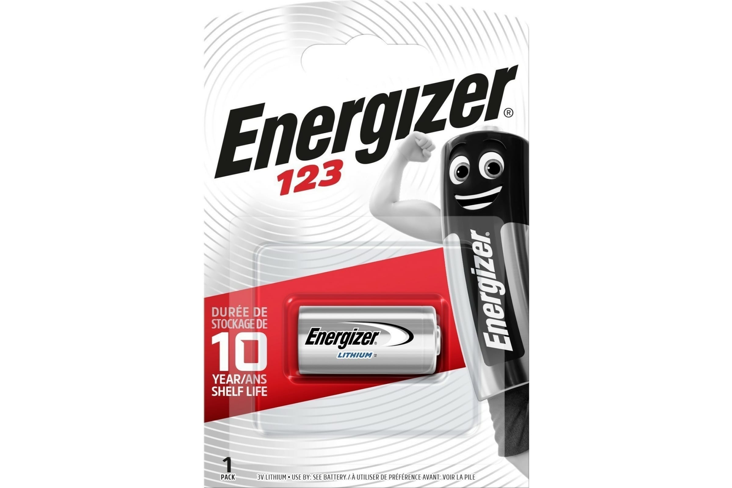 Литиевая батарейка ENERGIZER 123A бл/1 7638900052008