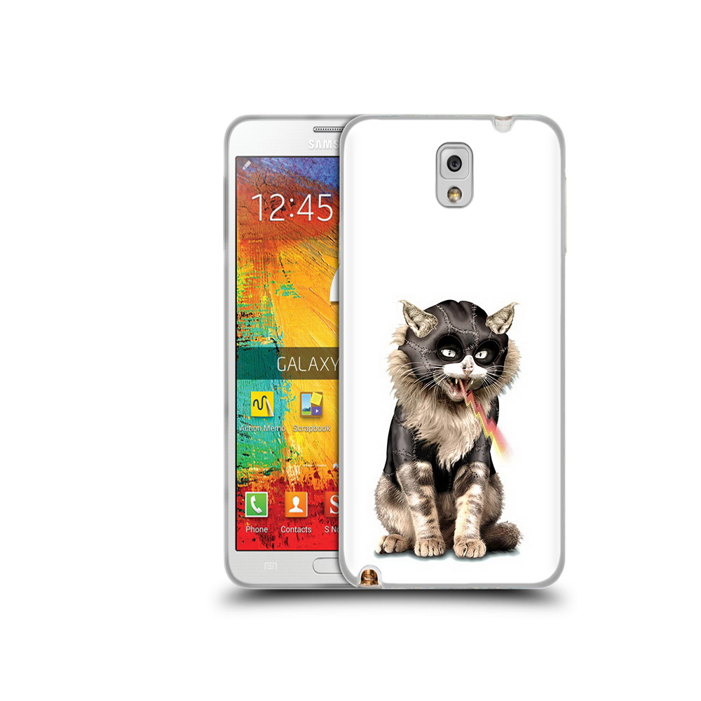 

Чехол MyPads Tocco для Samsung Galaxy Note 3 дьяволский кот, Прозрачный, Tocco